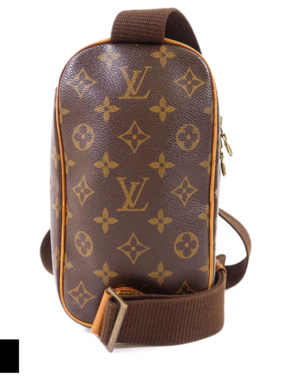 Louis Vuitton Monogram Canvas Brown Sling Crossbody Perfect Christmas Gift COA